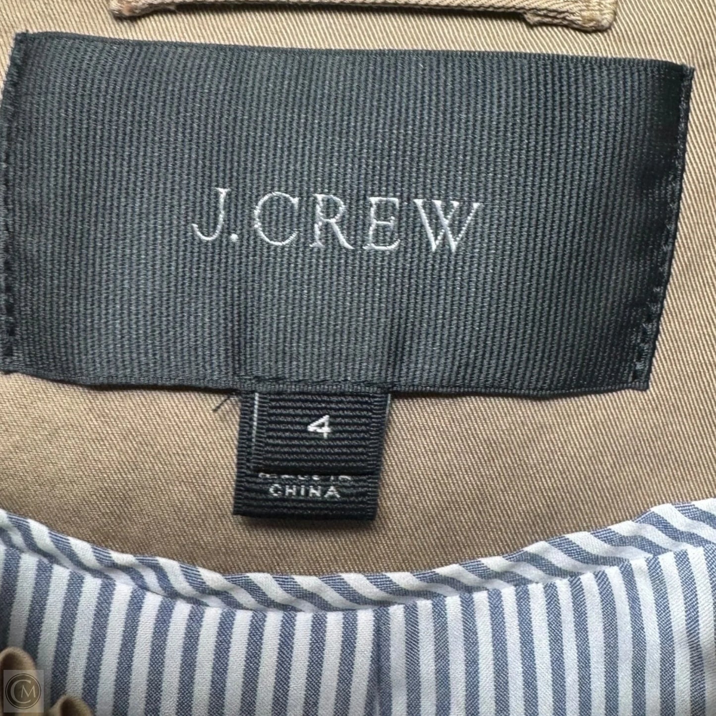 Ruffle Jacket By J. Crew In Beige, Size: 4