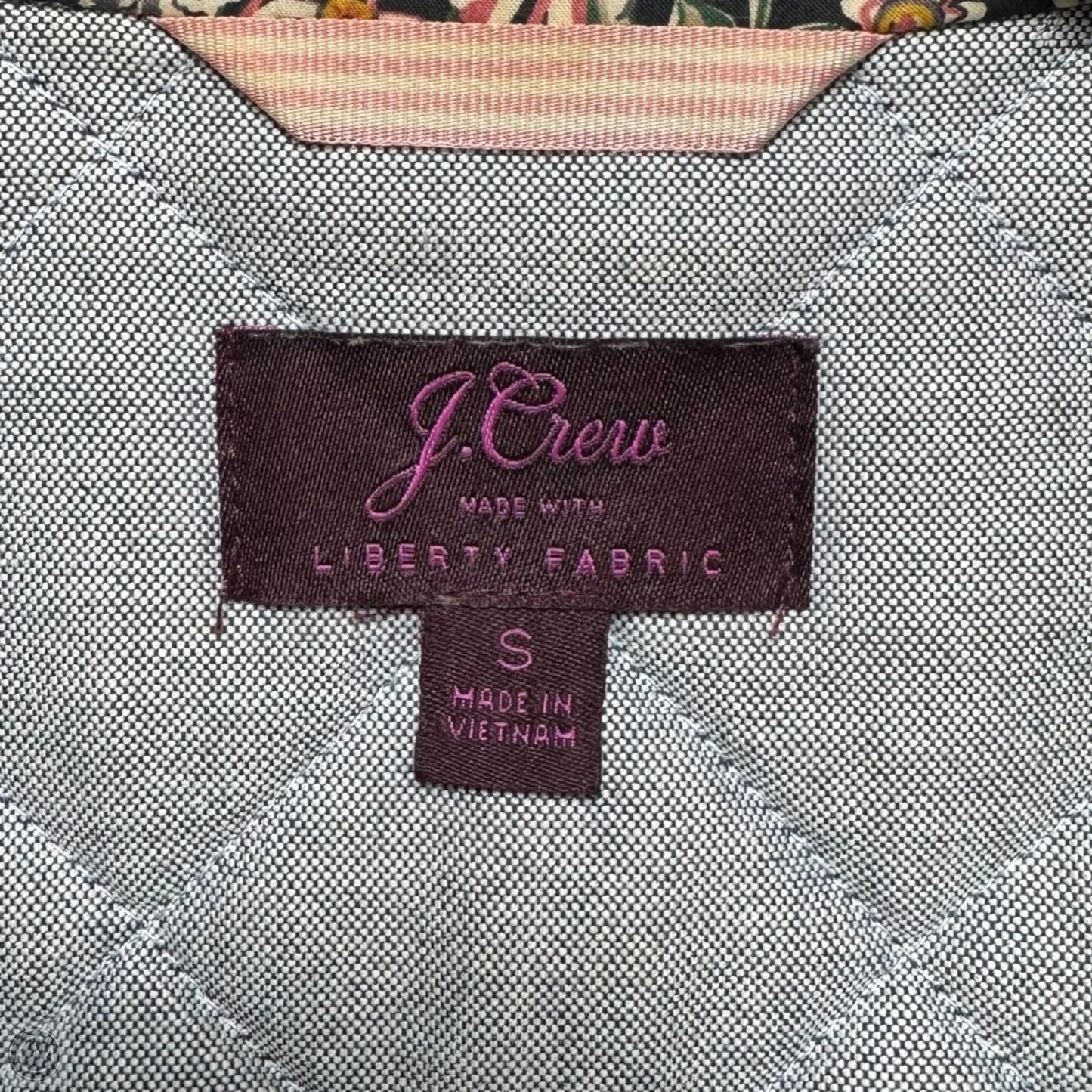 Jacket Quilted By J. Crew In Floral Print, Size: S