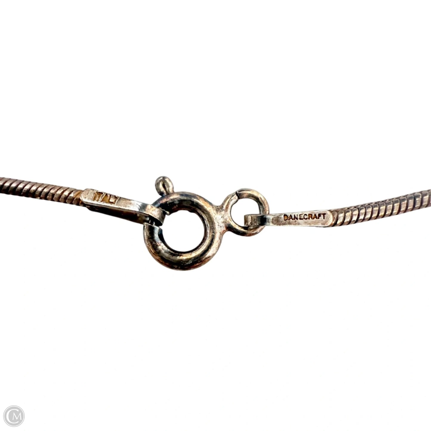 Artisan Sterling Silver Wire Wrapped Mother Of Pearl & Crystal Pendant Necklace