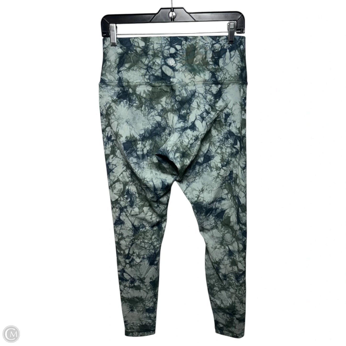 Athletic Leggings By Lululemon In Blue & Green, Size: 10