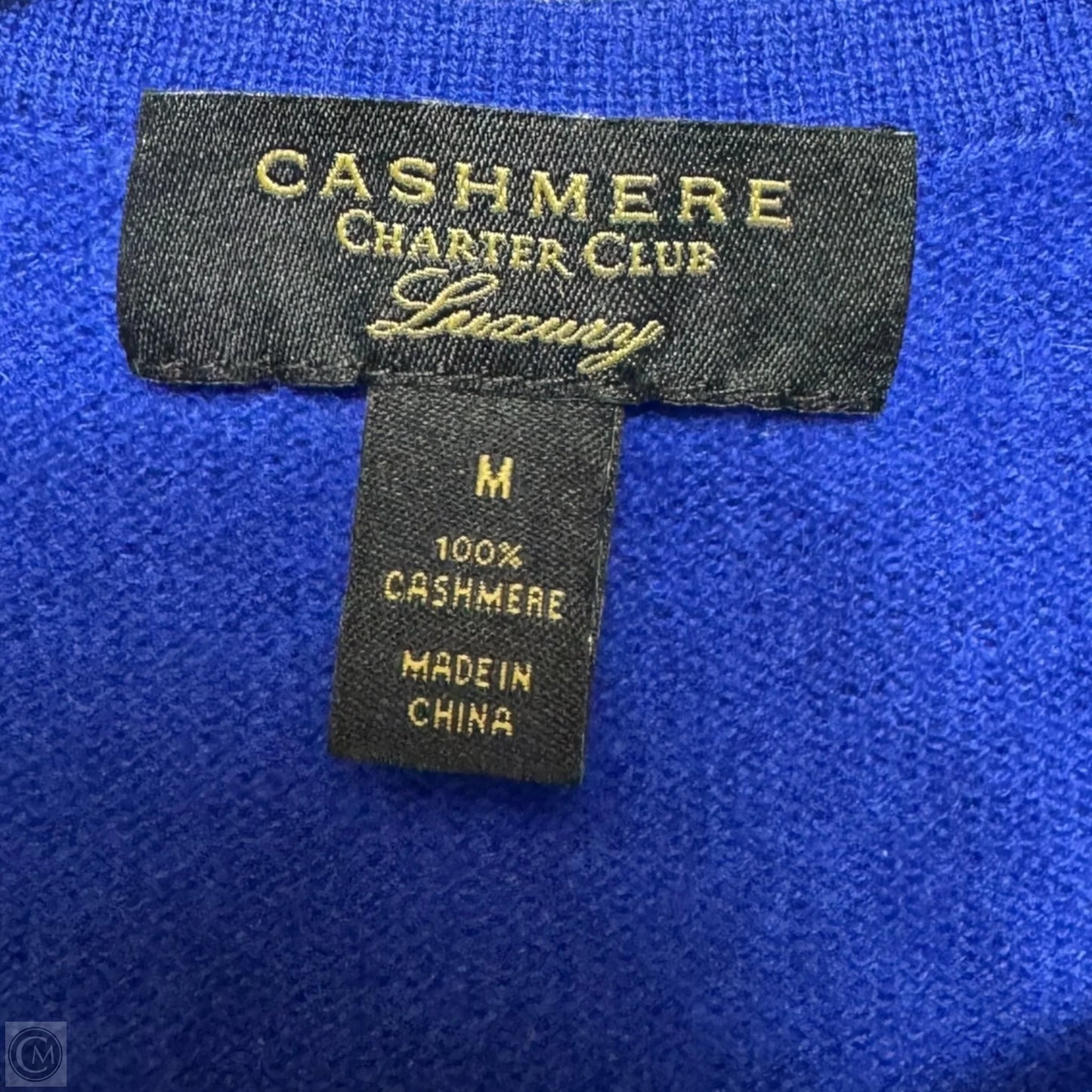 Sweater Cashmere By Charter Club In Blue, Size: M