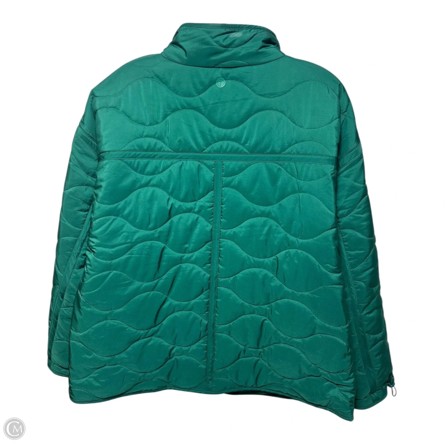 Jacket Puffer & Quilted By Talbots In Green, Size: L