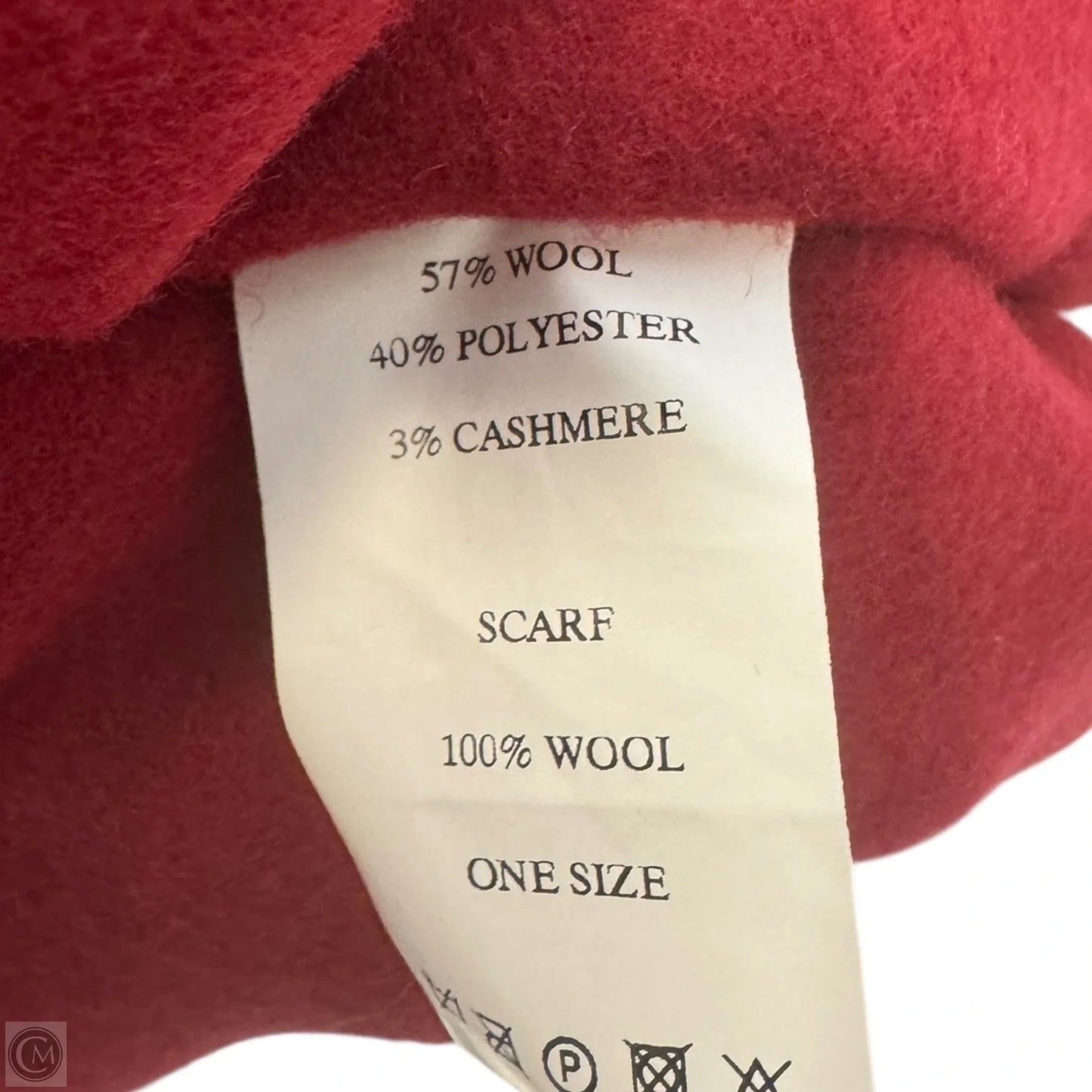 Vintage Wool Cashmere Cape with Scarf By James By Peter James In Black & Red, Size: Osfm