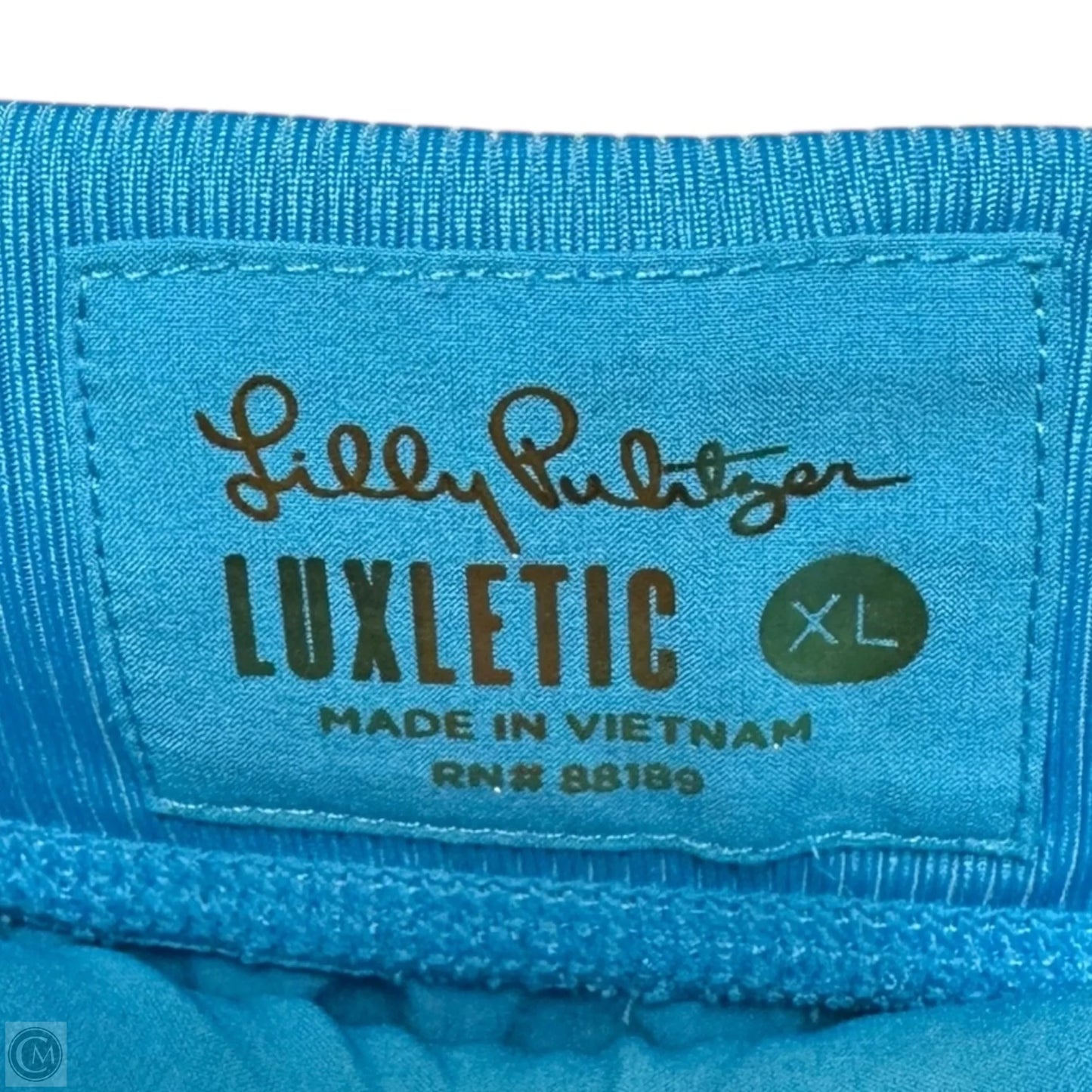 Athletic Pants Designer By Luxletic Lilly Pulitzer In Blue, Size: Xl