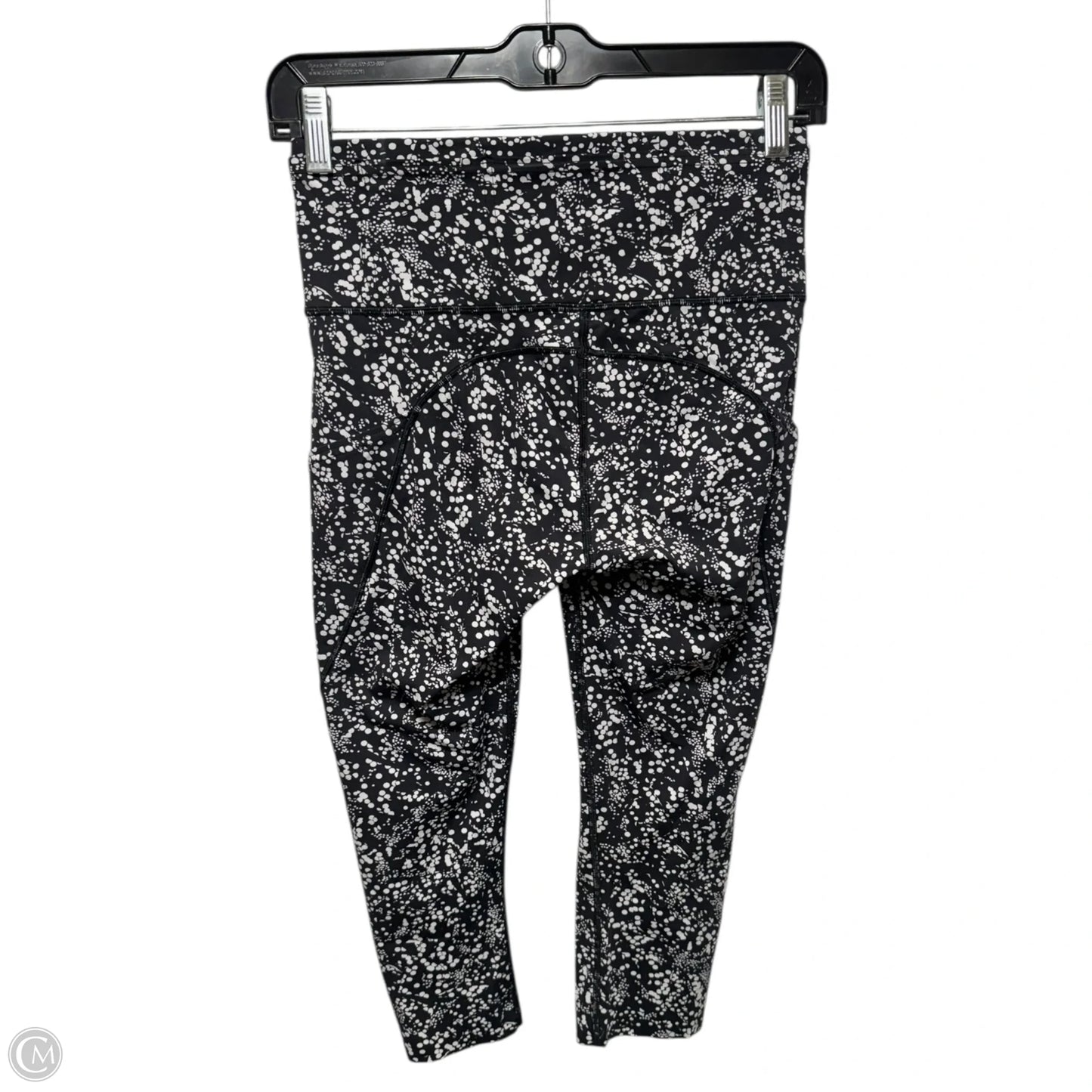 Athletic Leggings Capris By Lululemon In Black & White, Size: S