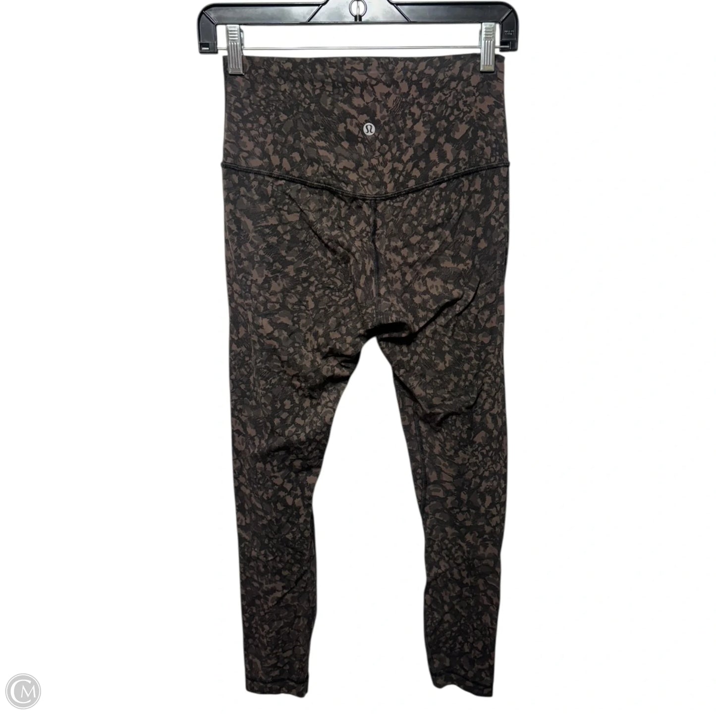 Athletic Leggings By Lululemon In Black & Brown, Size: 6