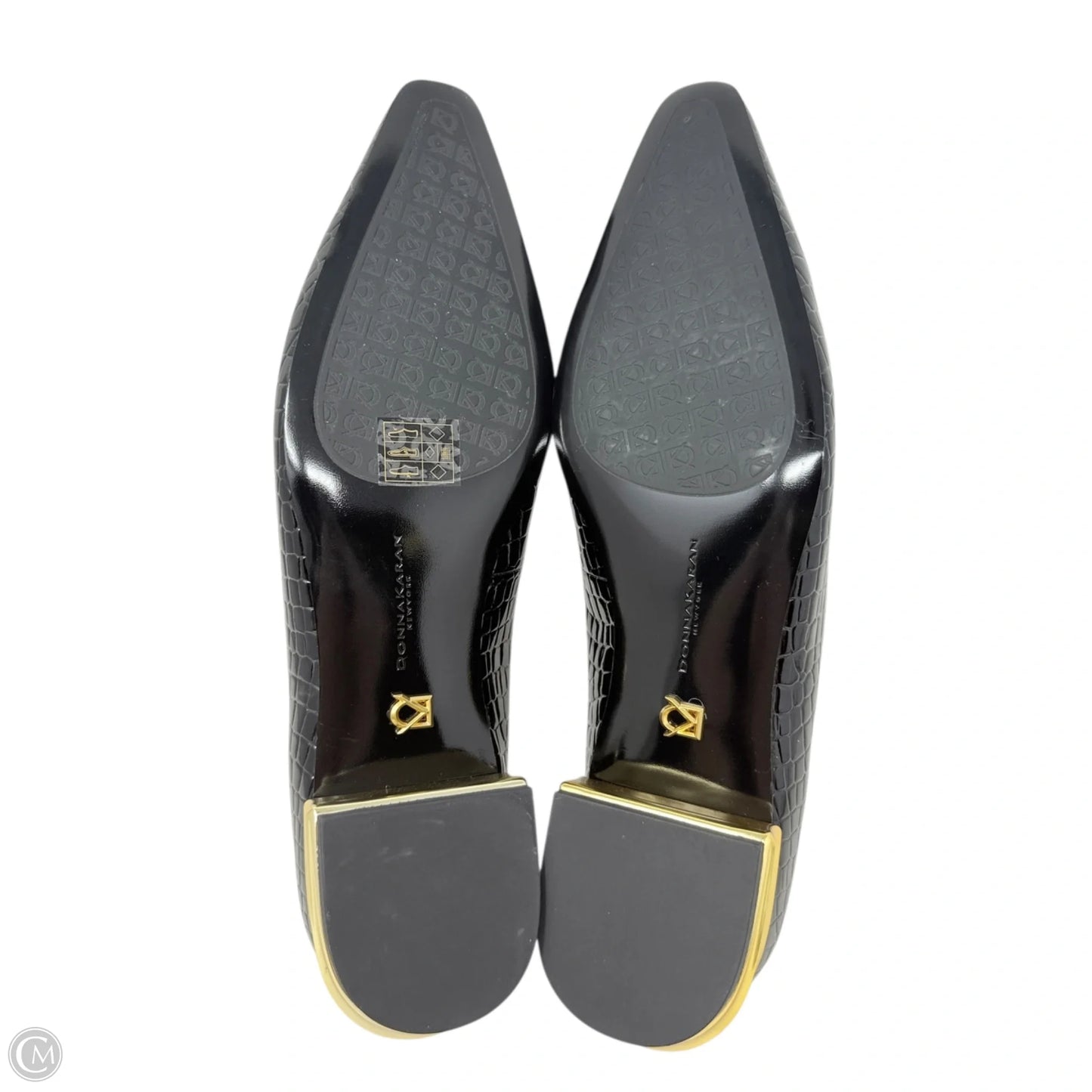 Savita Snip Toe Flats By Donna Karan In Black, Size: 10