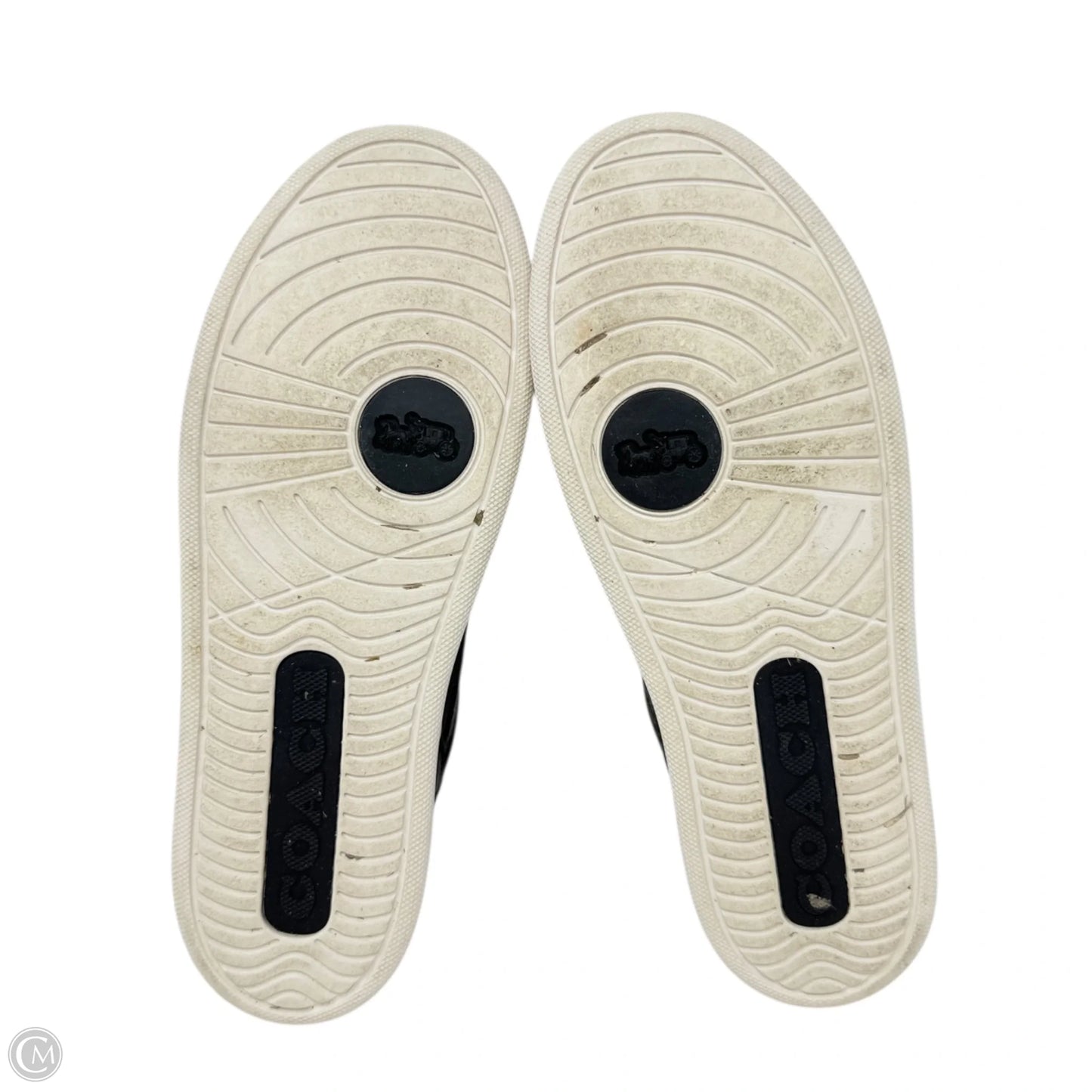 Clip Court Sneakers Designer By Coach In Black, Size: 9