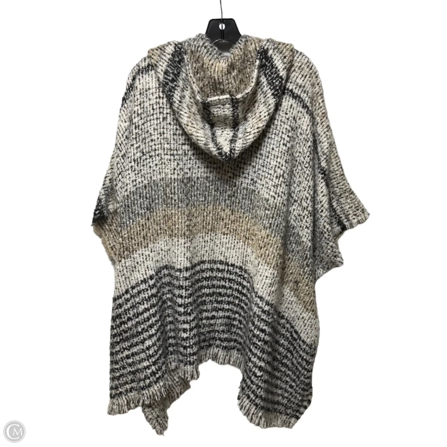 Hooded Poncho By Vince Camuto In Multi-colored, Size: Osfm