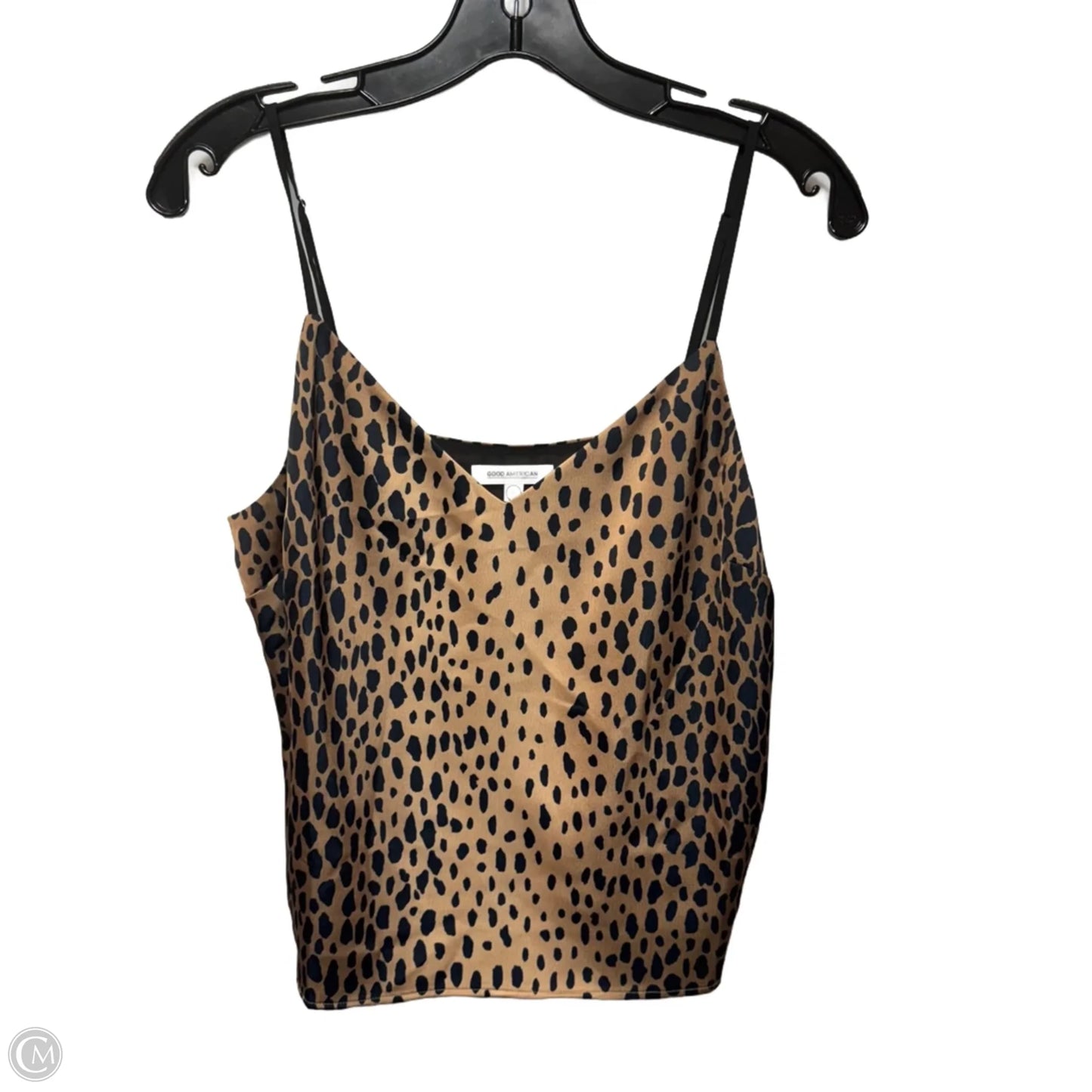 Top Sleeveless By Good American In Animal Print, Size: 2