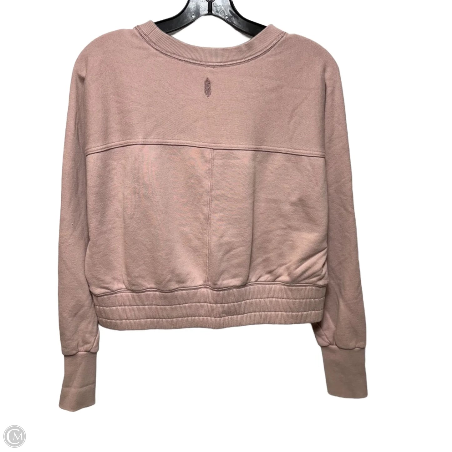 Pullover Cropped Athletic Sweatshirt By Free People Movement In Pink, Size: XS