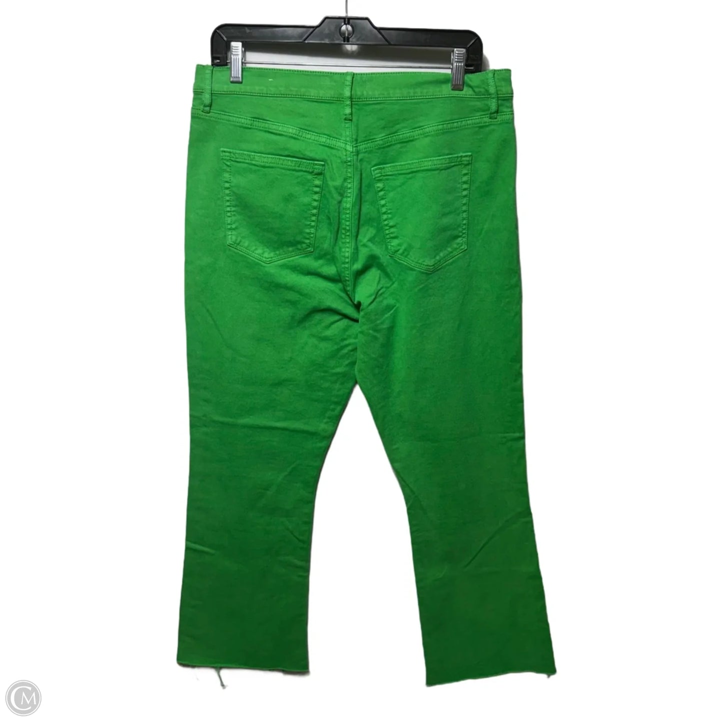 Jeans Cropped By Loft In Green, Size: 10