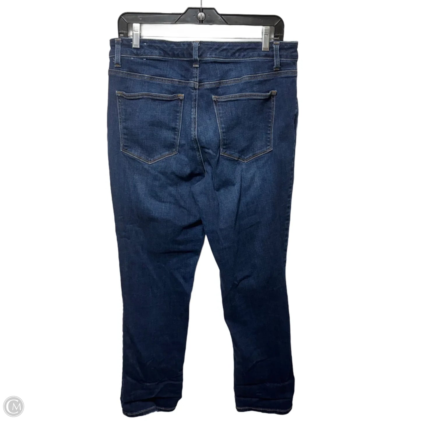 Jeans Straight By Talbots In Blue Denim, Size: 12p