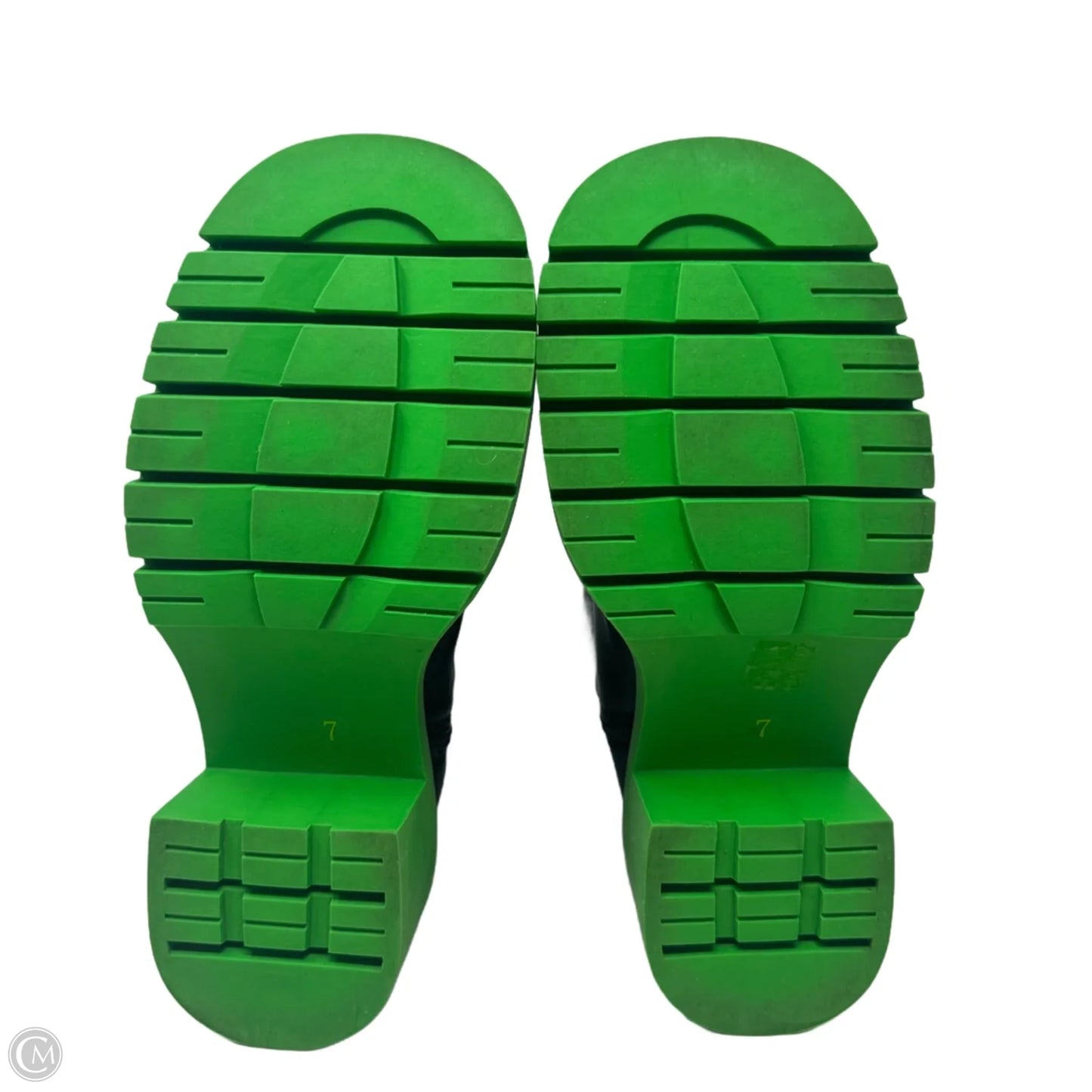 Boots Ankle Heels By Jeffrey Campbell In Black & Green, Size: 7