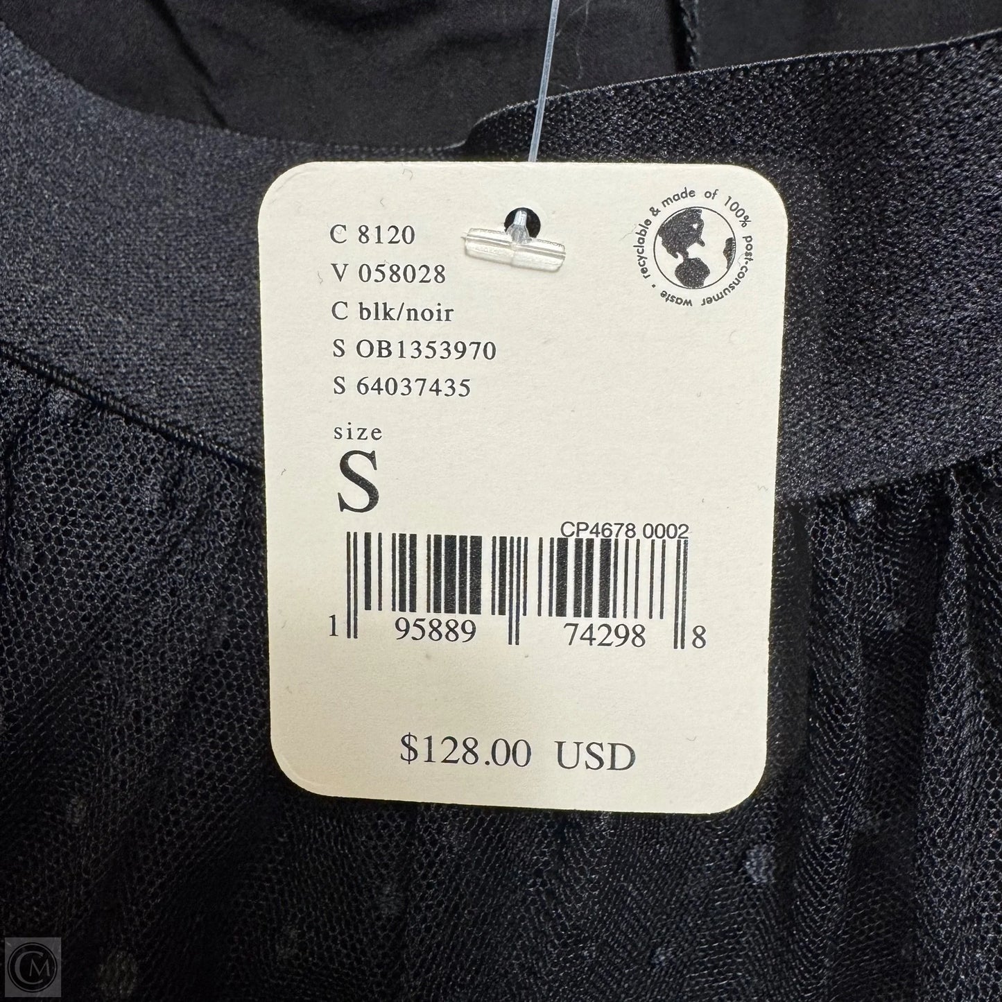 Eden Tulle Midi Skirt By Free People In Black Polkadots, Size: S