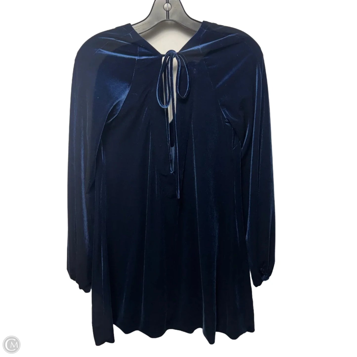 Misha Burnout Velvet Mini Dress By Free People In Blue, Size: XS