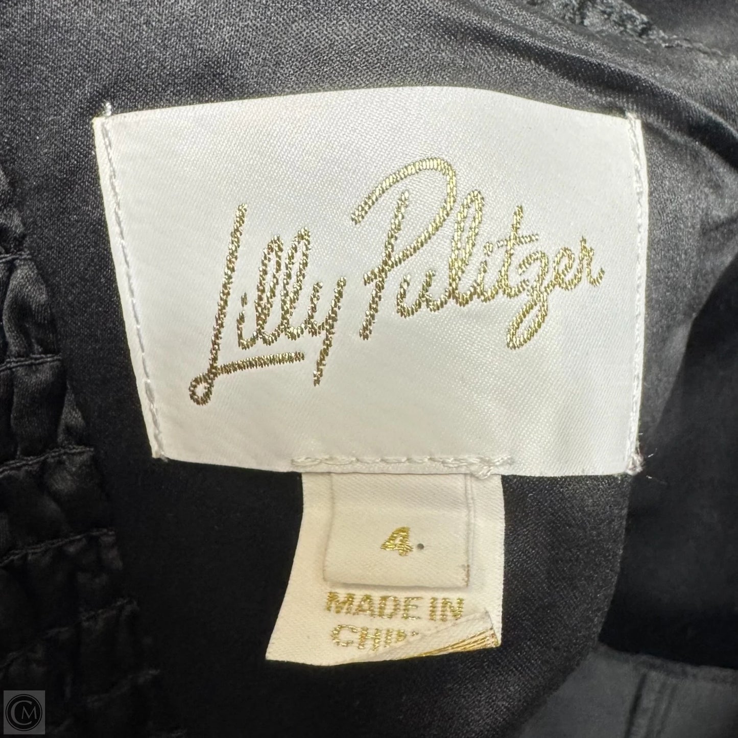 Kavia Skirted Romper By Lilly Pulitzer In Black, Size: 4