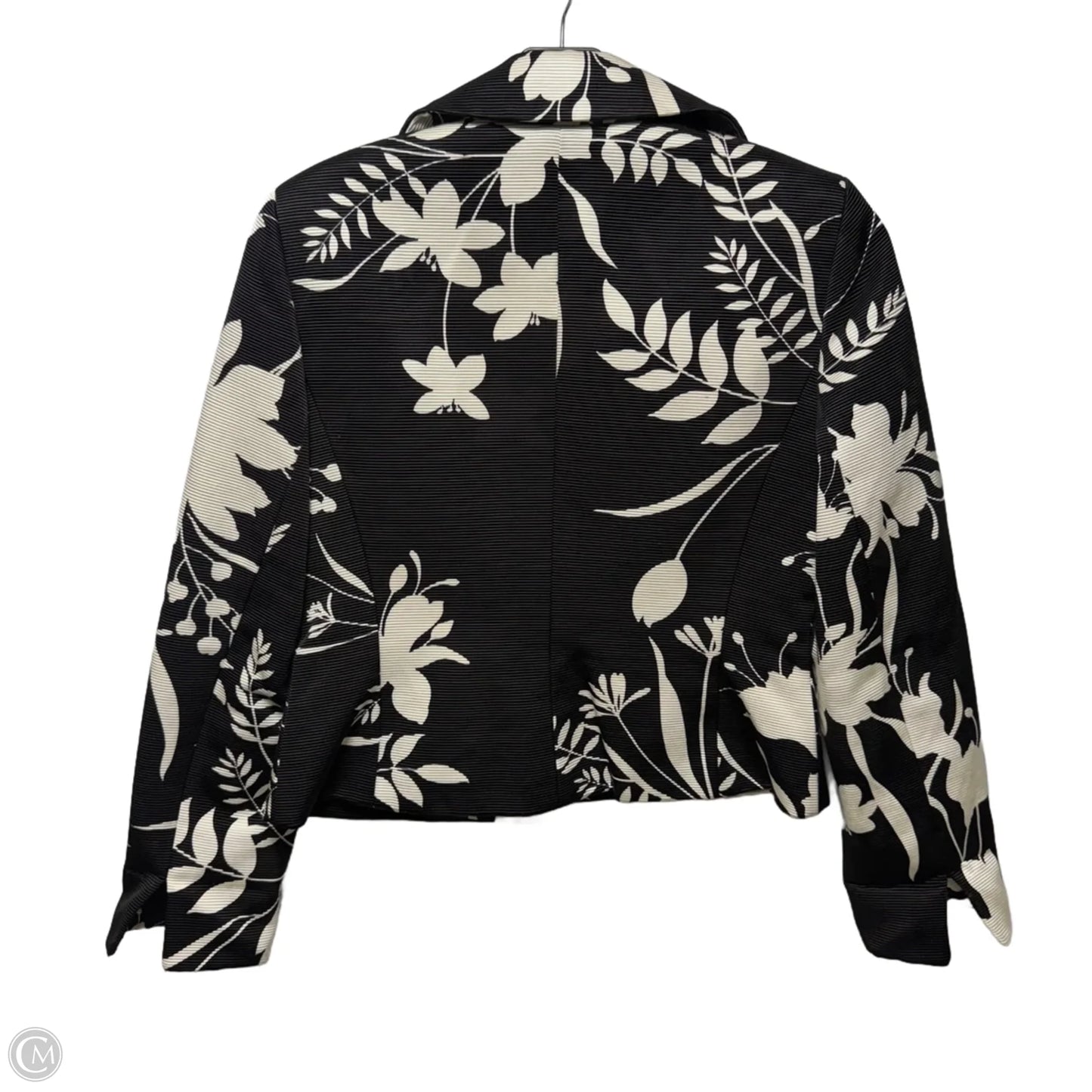 Beaded Blazer By Linda Allard Ellen Tracy In Black & White, Size: 4
