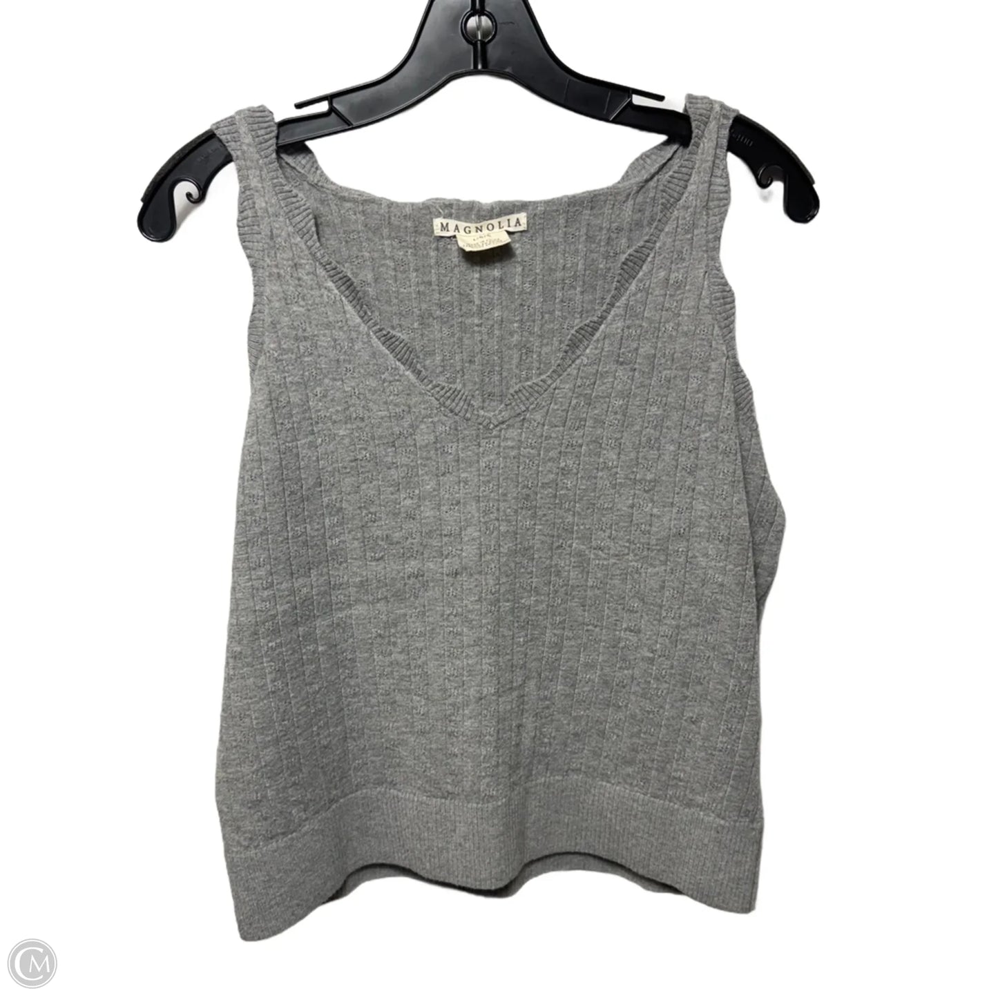 Pointelle Sweater 2pc By Magnolia In Grey, Size: L