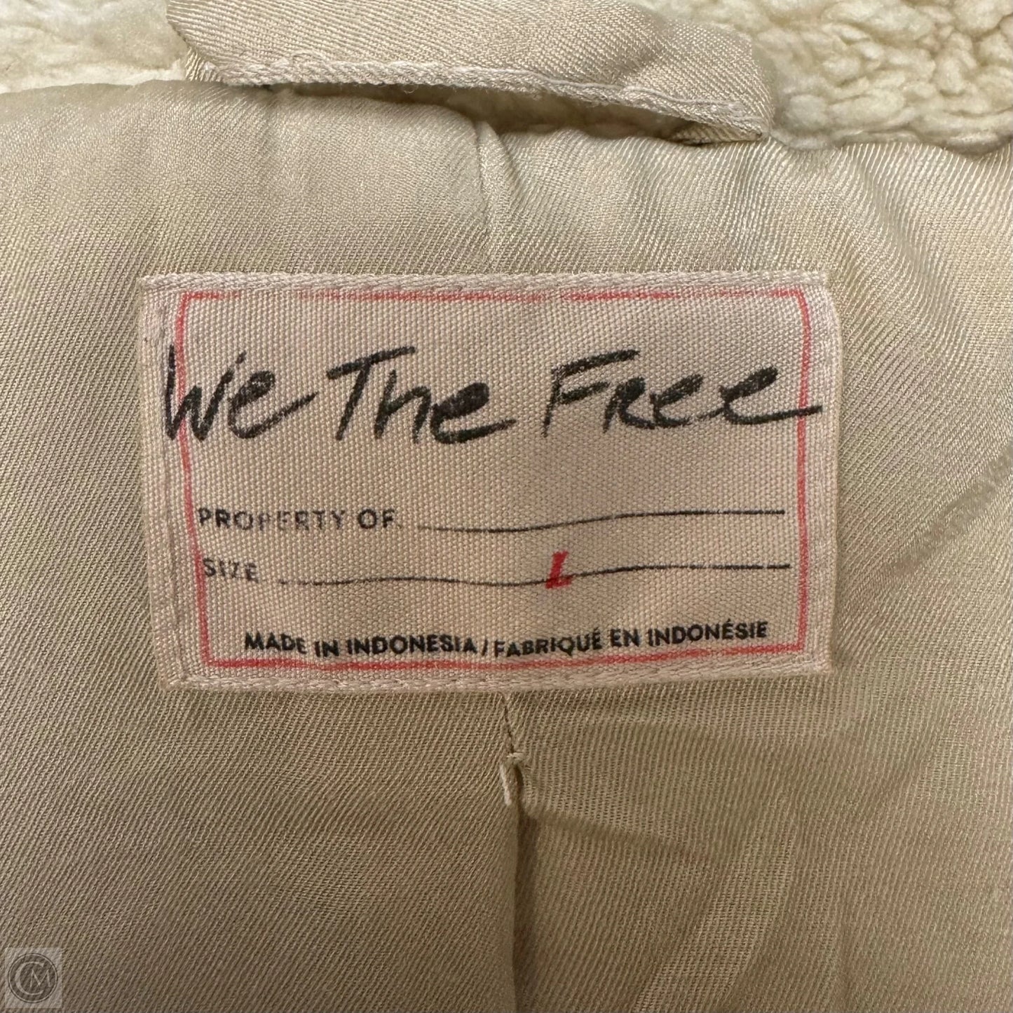 Teddy Moto Jacket By We The Free In Cream, Size: L