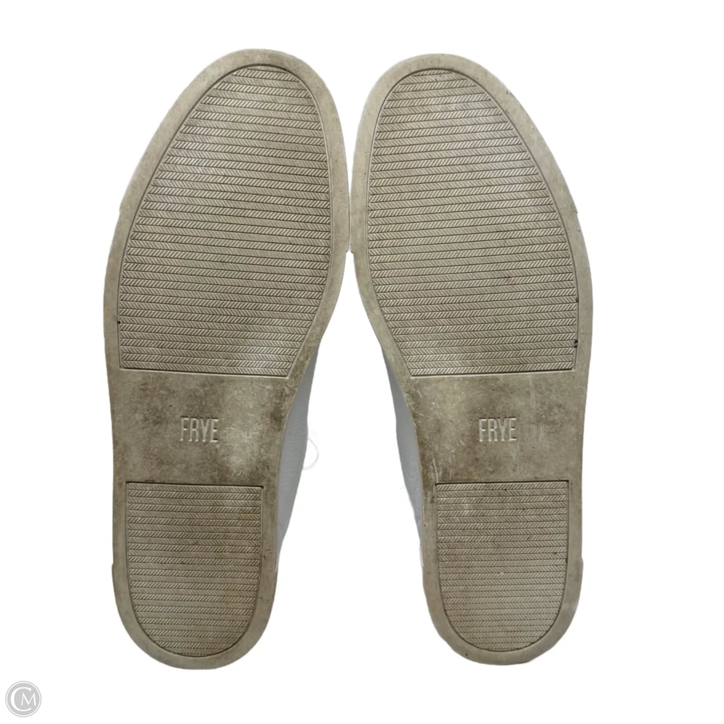 Ivy Low Lace Italian Leather Sneakers Designer By Frye In White, Size: 10