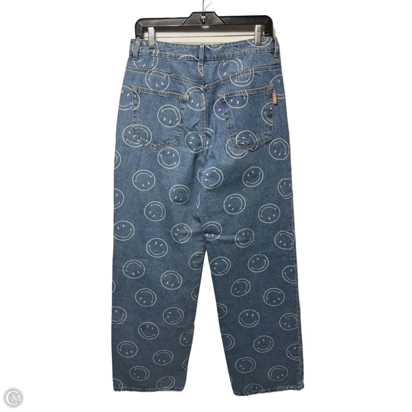 Smiley Jeans Wide Leg By H&m In Blue Denim, Size: 6
