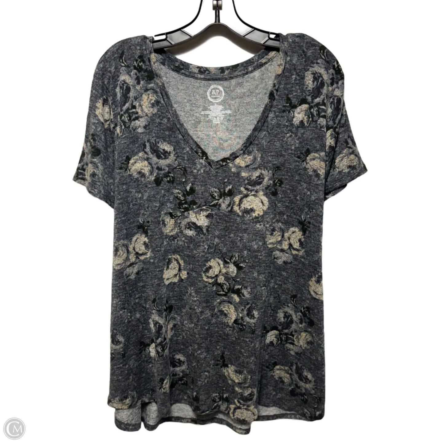 Top Short Sleeve By Maurices In Floral Print, Size: 2x
