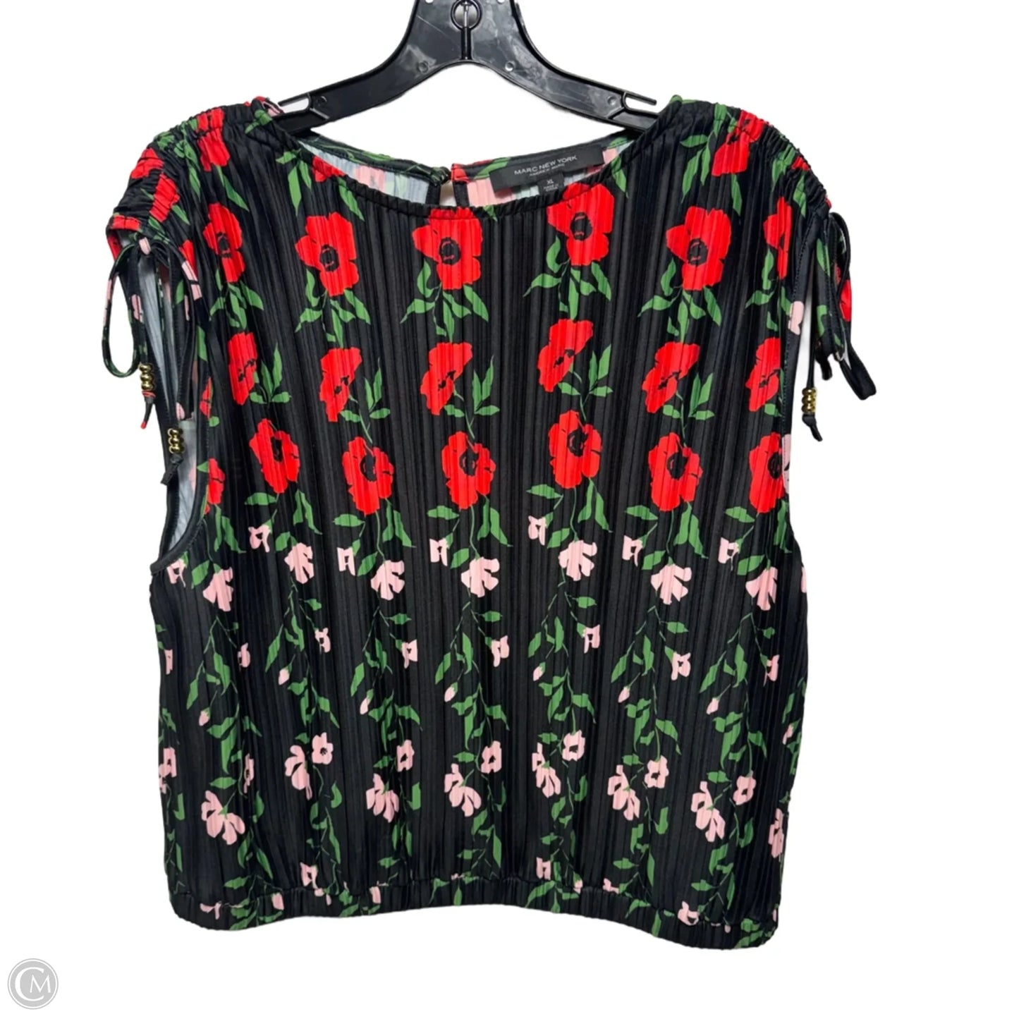 Top Sleeveless By Marc New York In Floral Print, Size: XL