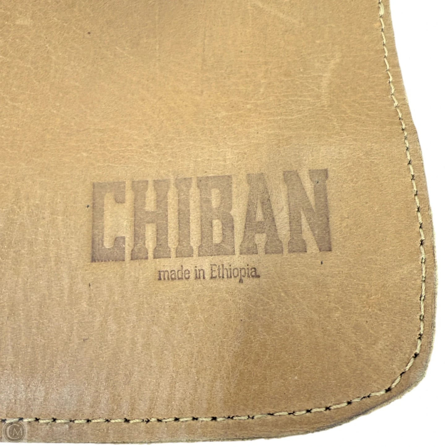 Elsa Ethiopian Leather Laptop Backpack By Chiban, Size: Large