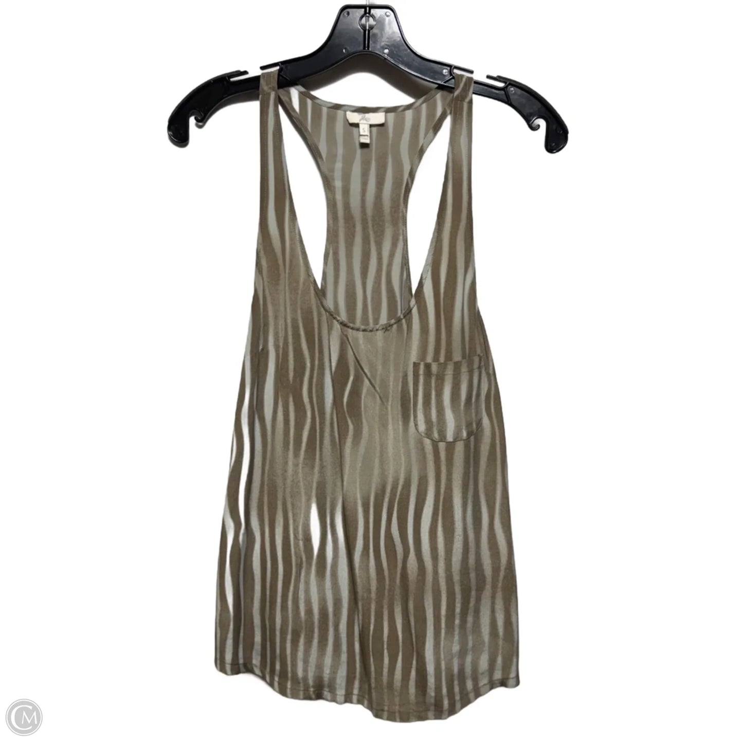 Silk Top Sleeveless By Joie In Blue & Brown, Size: S