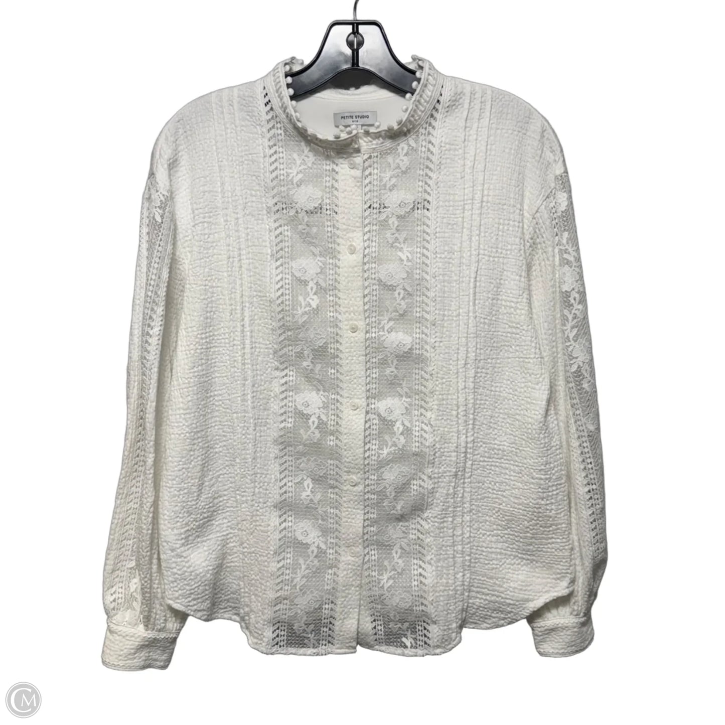 Top Long Sleeve By Cmc In White, Size: Xs
