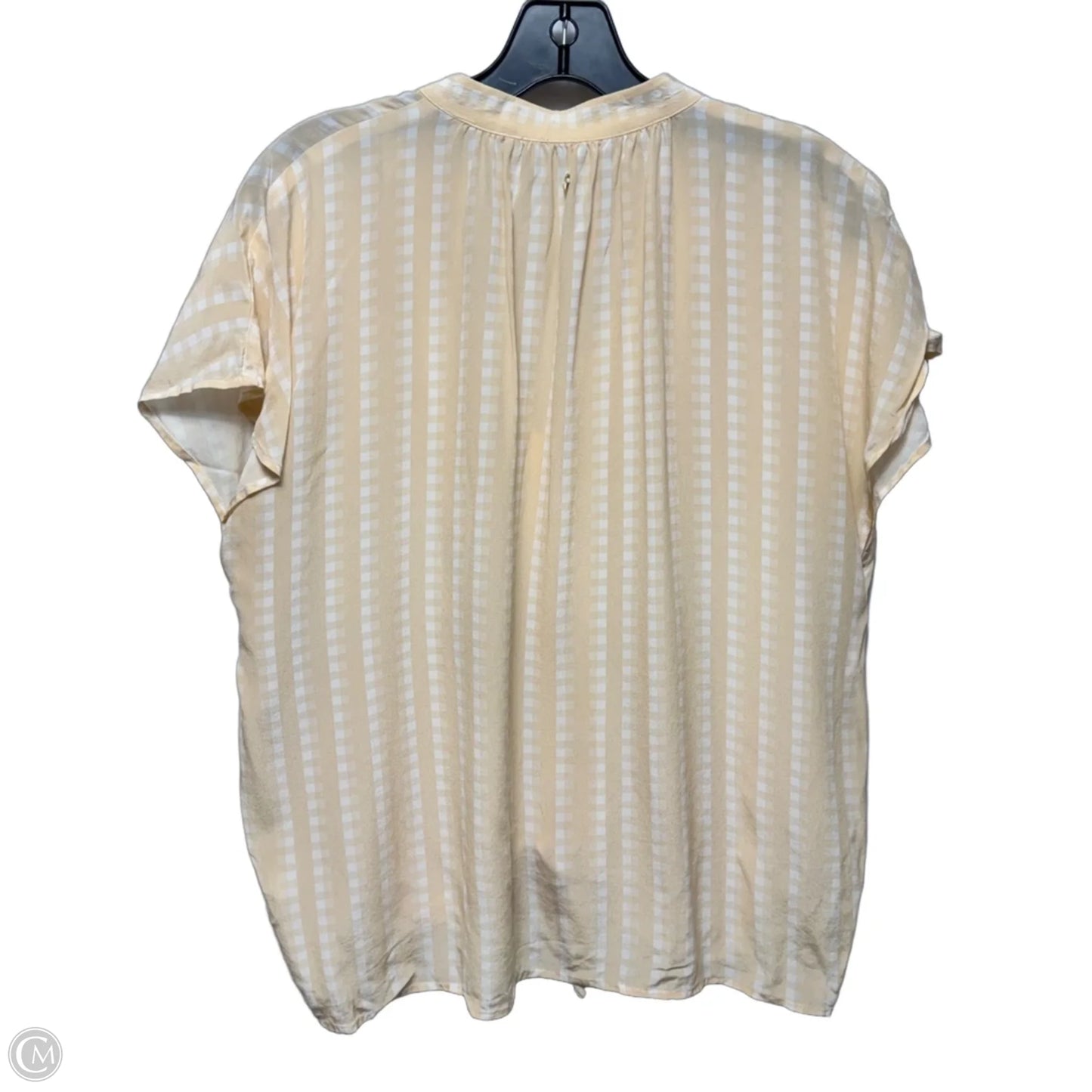 Silk Blouse Sleeveless By Marie Oliver In Peach, Size: M