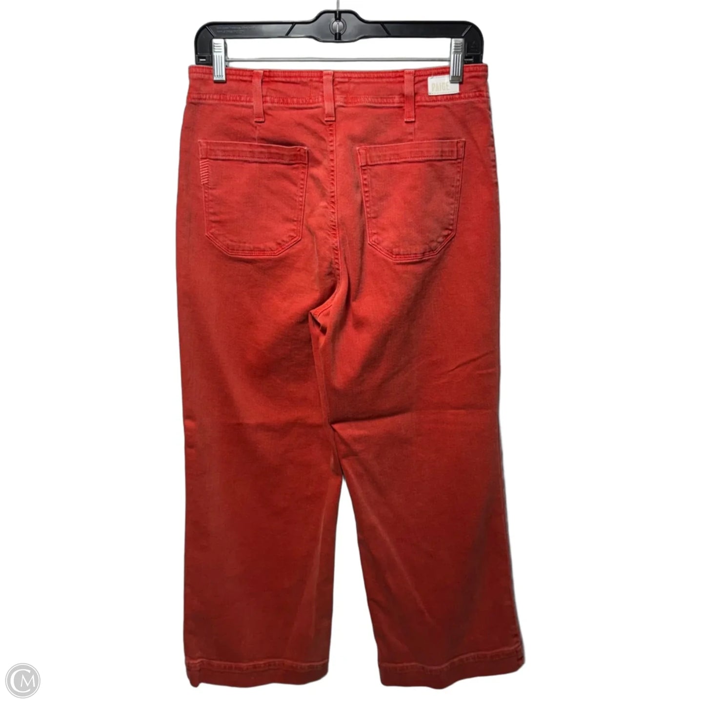 Jeans Straight By Paige In Red Denim, Size: 6
