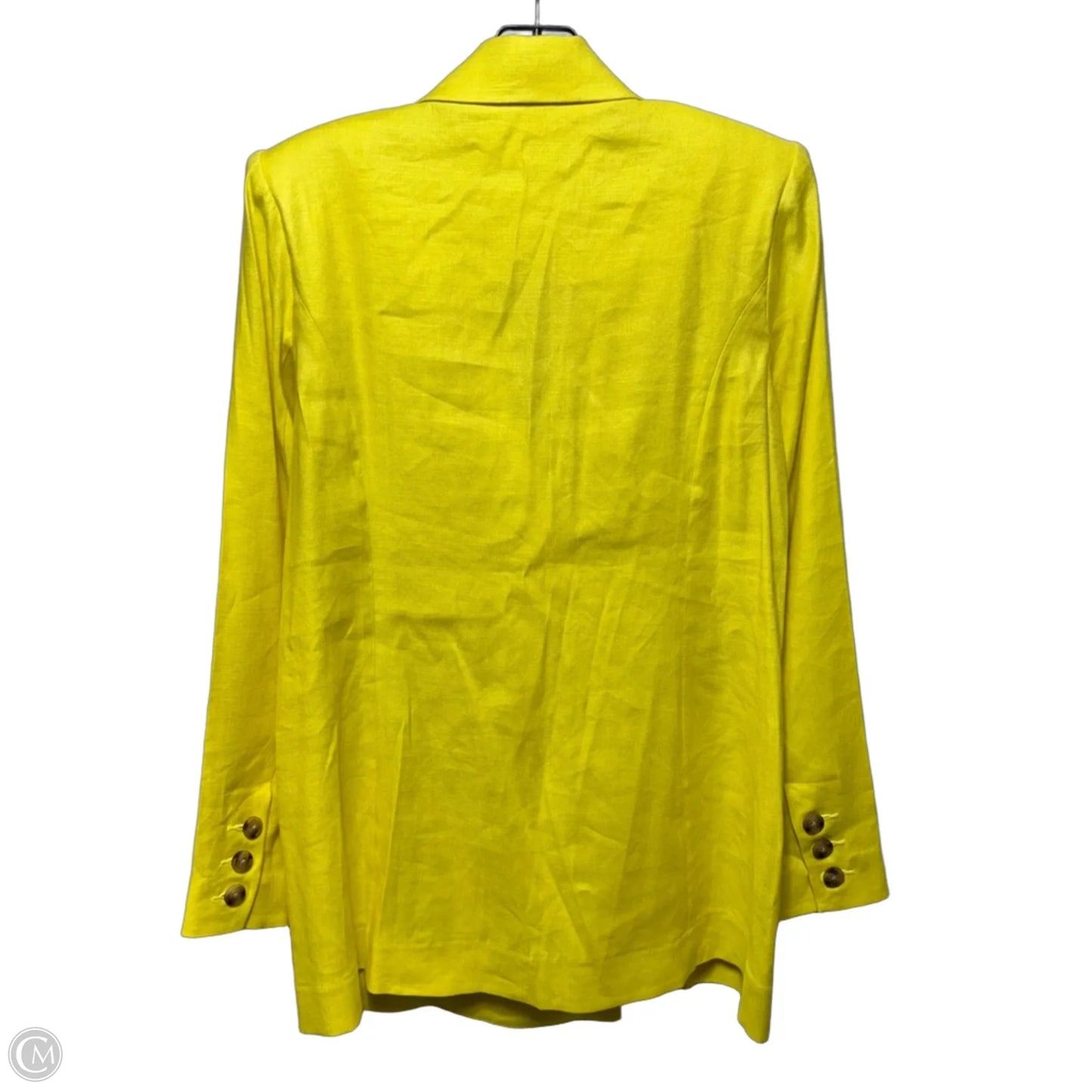 Linen Blend Blazer By Cabi In Yellow, Size: S