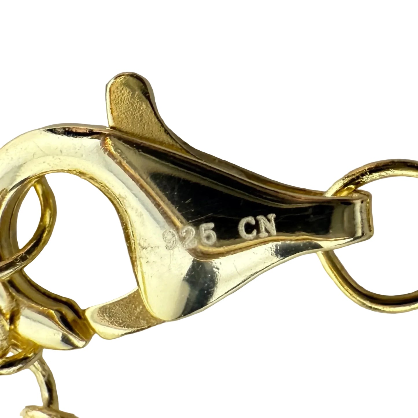 Gold Over Sterling Silver Pave Turtle Charm Bracelet