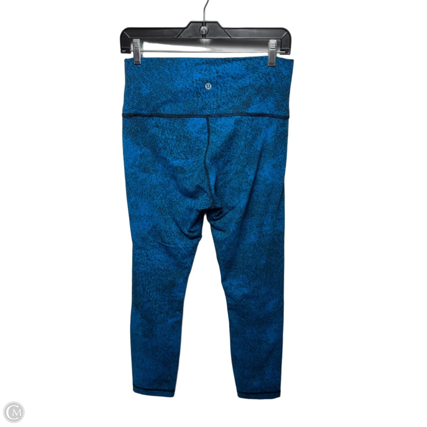 Athletic Leggings By Lululemon In Black & Blue, Size: 10