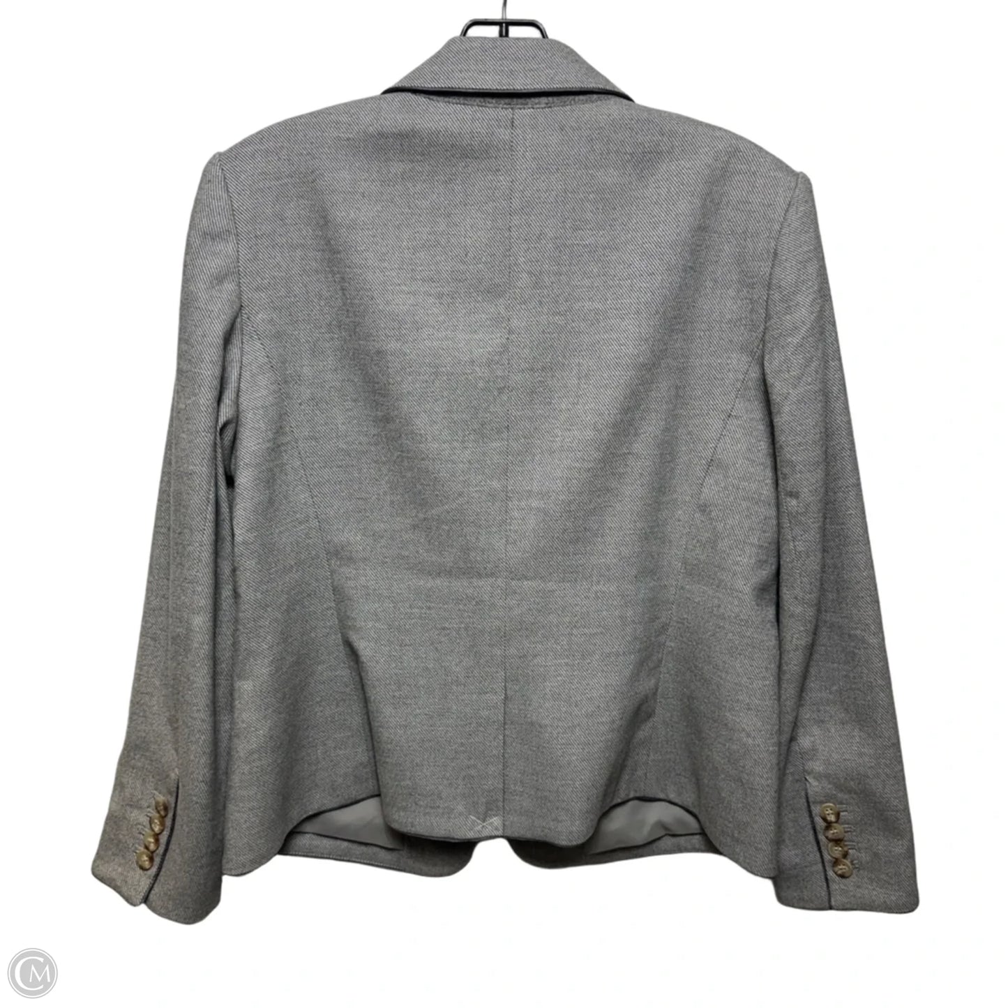 Blazer By Ann Taylor In Grey, Size: 8
