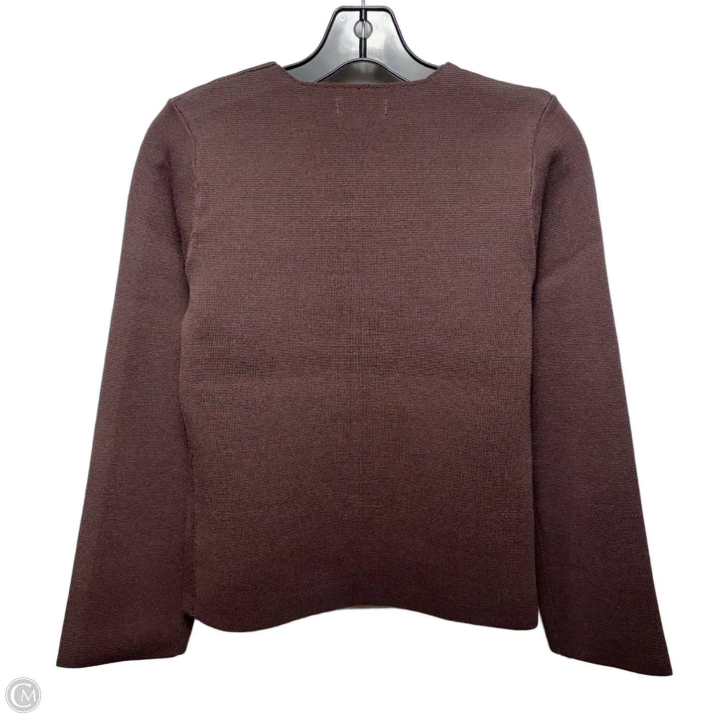 Gold Button Sweater Cardigan By My Chic In Brown, Size: S