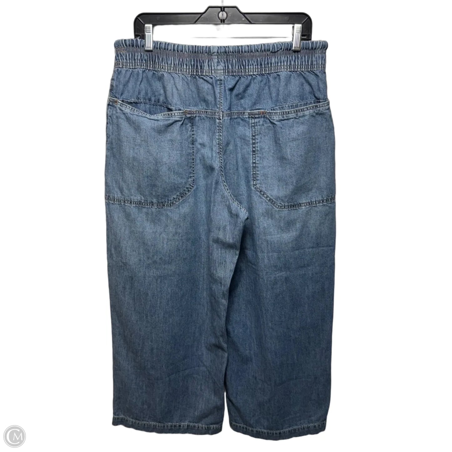 Drawstring Jeans Wide Leg By We The Free In Blue Denim, Size: M