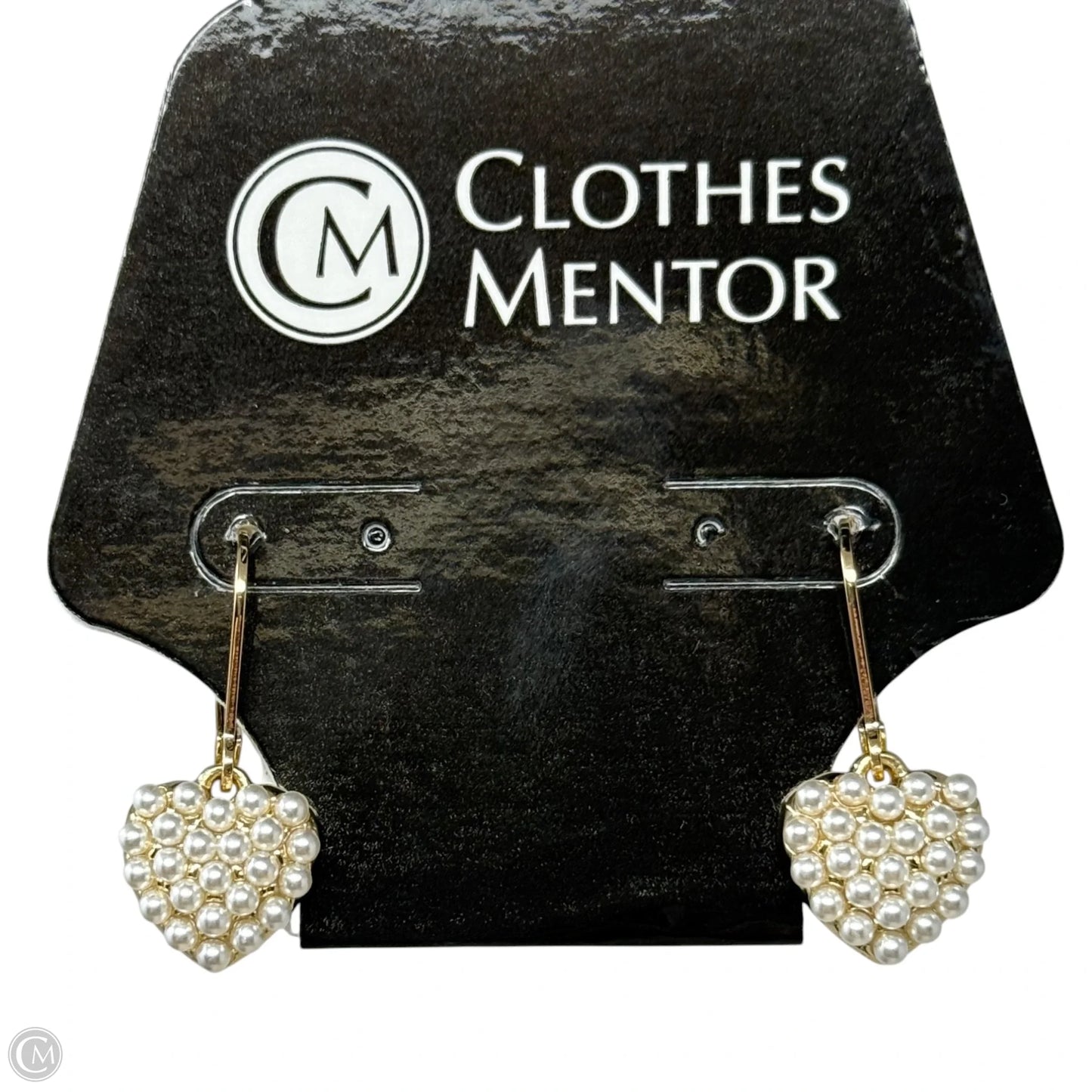 Faux Pearl Heart Leverback Earrings By Ralph Lauren
