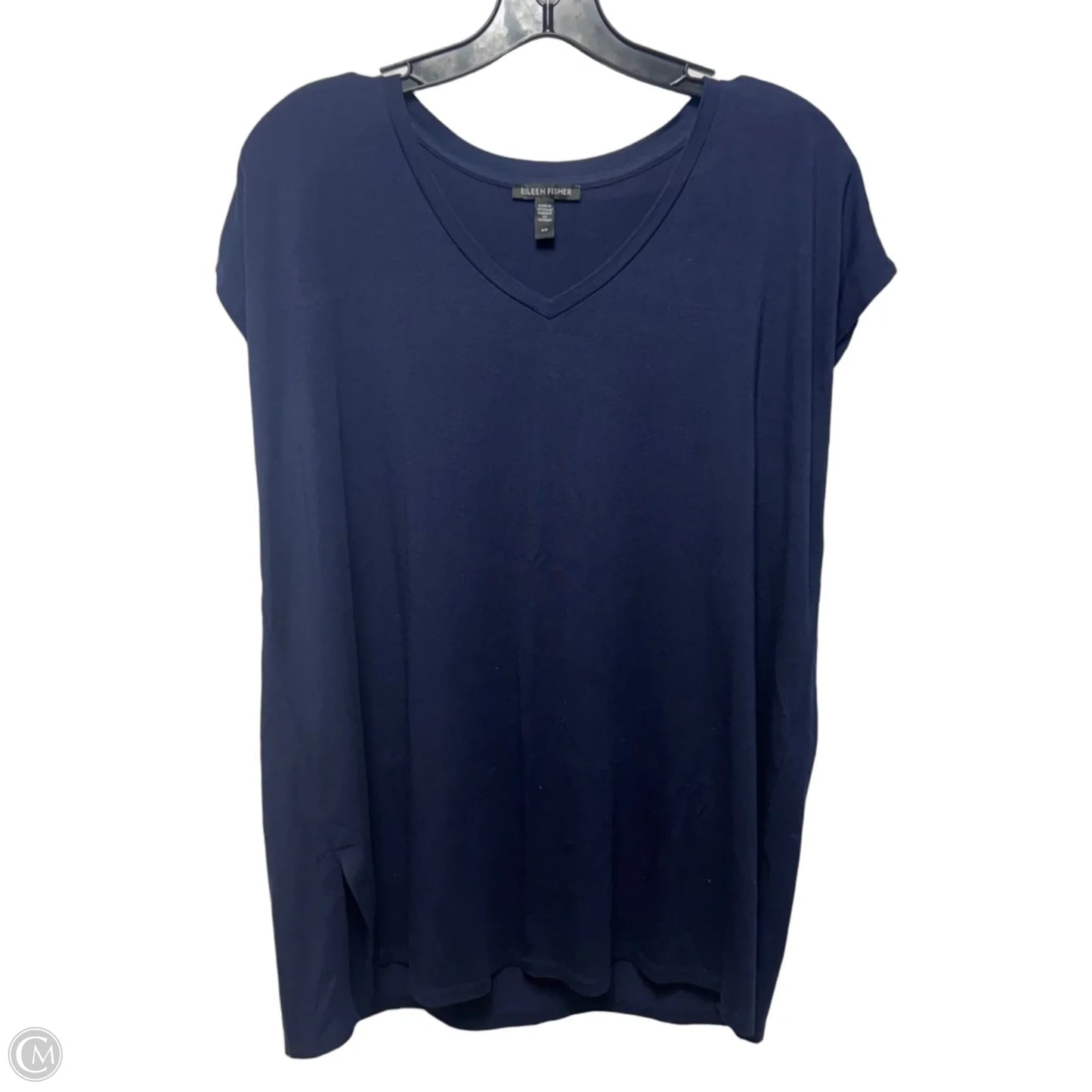 Top Sleeveless By Eileen Fisher In Navy, Size: S