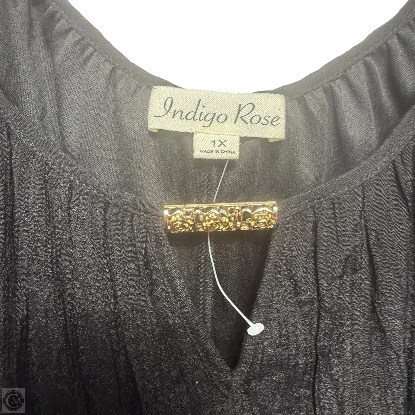 Dress Casual Short By Indigo Rose In Black, Size: 1x