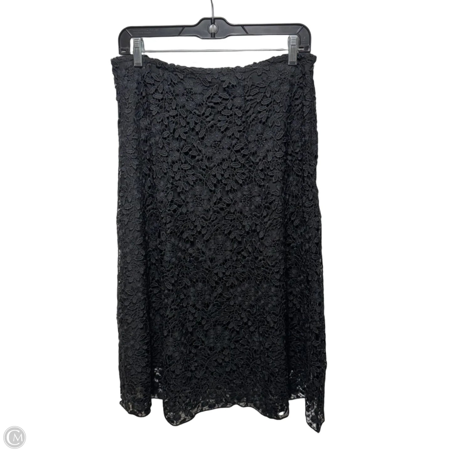 Skirt Midi By Garnet Hill In Black, Size: 8