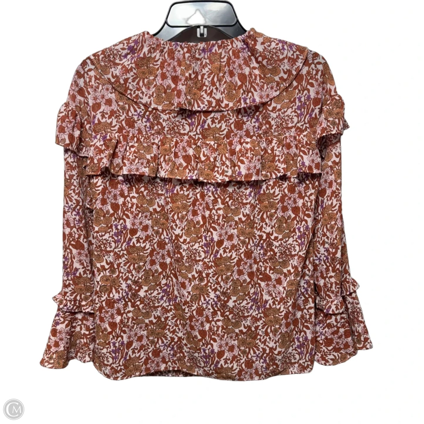 Top Long Sleeve By J. Crew In Floral Print, Size: Xxs