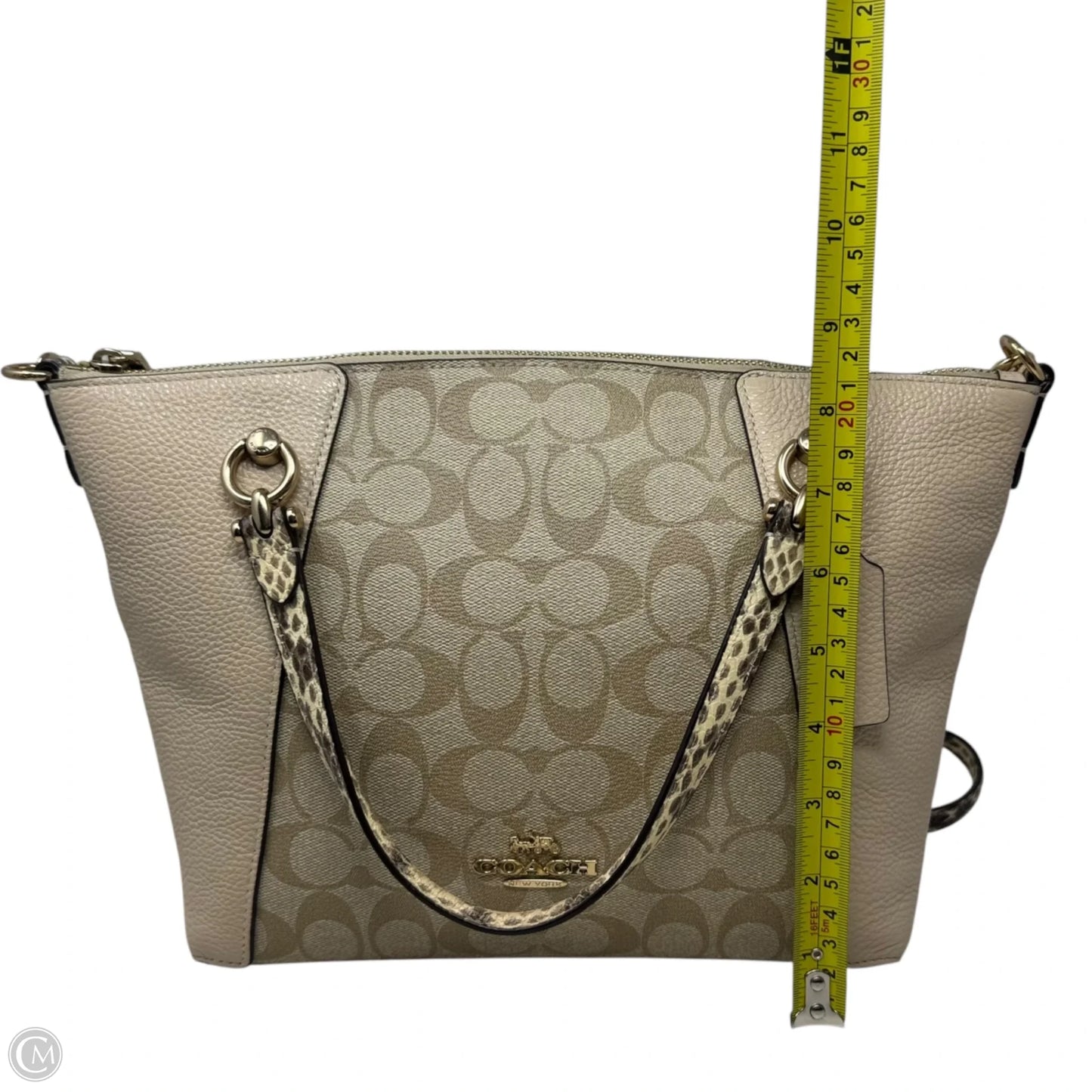 Kacey Satchel Handbag Designer By Coach, Size: Medium