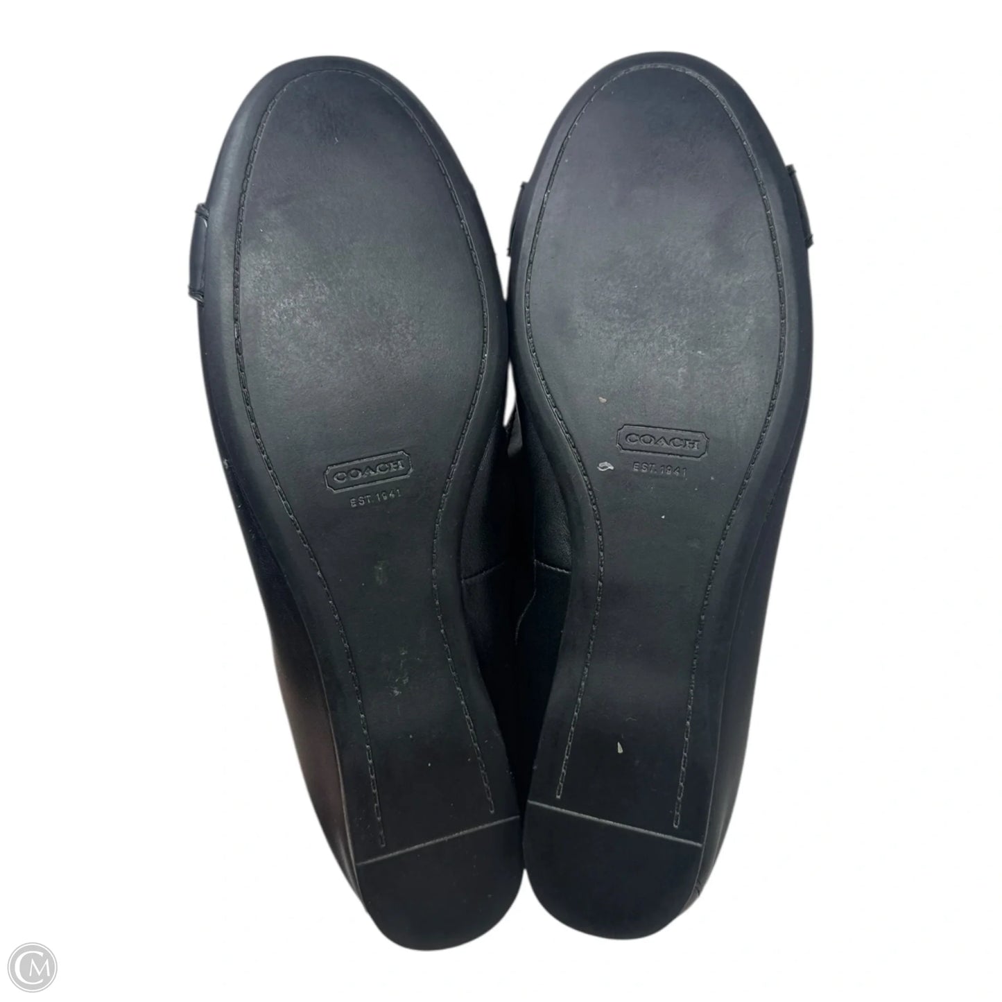 Ballet Flats Shoes Designer By Coach In Black, Size: 9