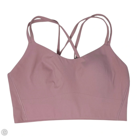 Athletic Bra By Lululemon In Pink, Size: M