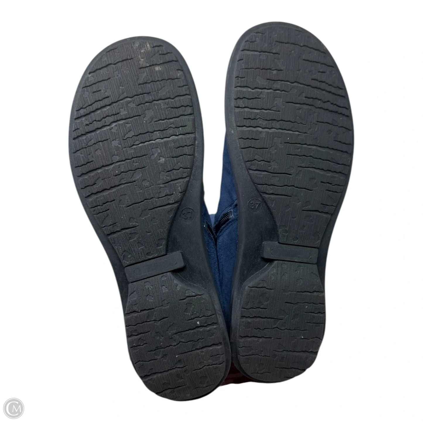 Sherpa Lined Boots Ankle Flats By Miz Mooz In Blue, Size: 6.5