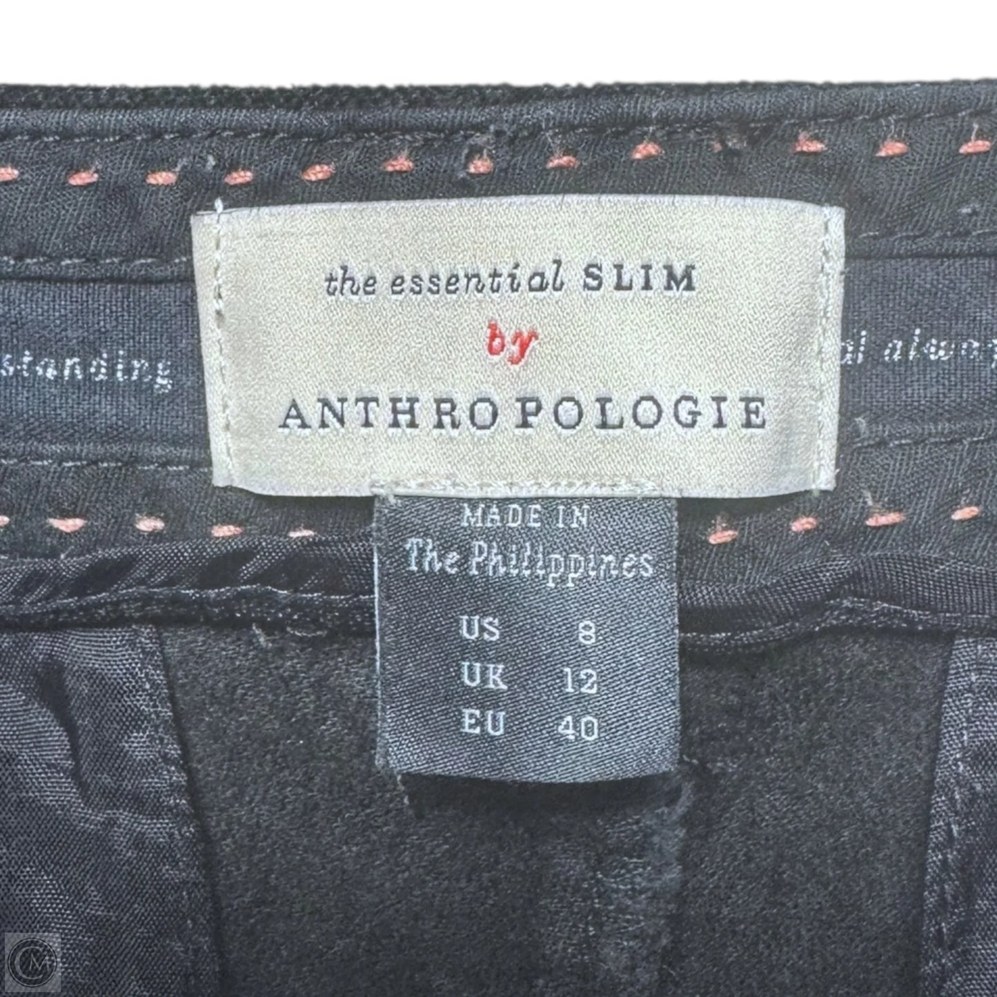 Velvet Pants By Anthropologie In Black, Size: 8