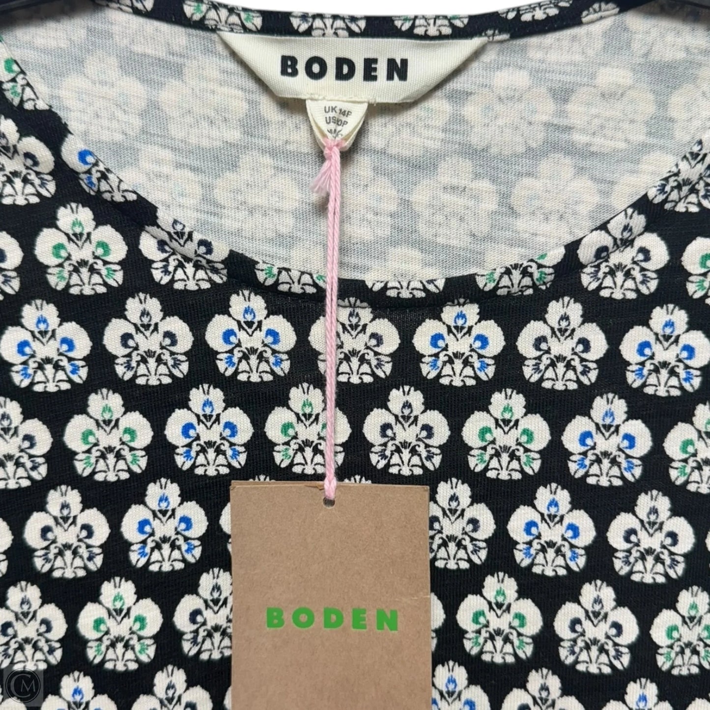 Penelope Cotton Jersey Dress By Boden In Geometric Pattern, Size: 10p